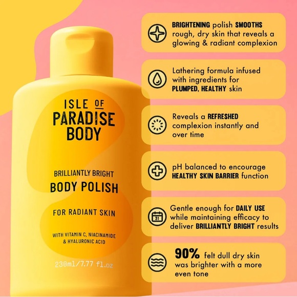 NWT Isle of Paradise Brilliantly Bright Body Polish - Picture 2 of 6